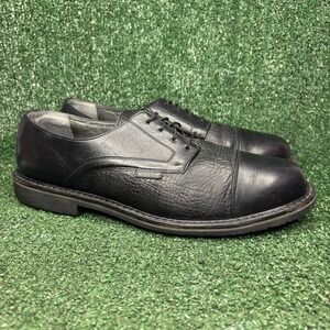 Mephisto Goodyear Air-Relax Leather Cap Toe Derby Oxford Shoes Black Mens 11.5